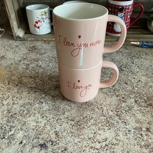 Set of Love You & Love You More mugs.
